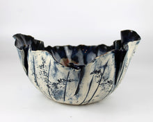 Load image into Gallery viewer, Cobalt &amp; White Tulip Bowl by Elizabeth Sabatino
