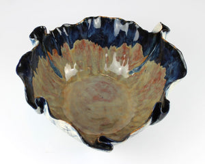 Cobalt & White Tulip Bowl by Elizabeth Sabatino