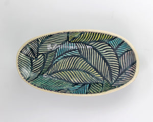 Round Lace Oval Platter by Nancy Mehrpad