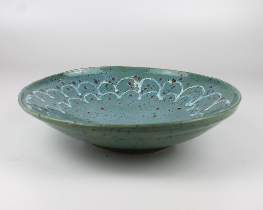 Blue dot & wave bowl