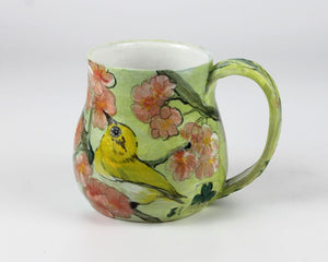 Cherrry Blosm mug by McDonough Pottery